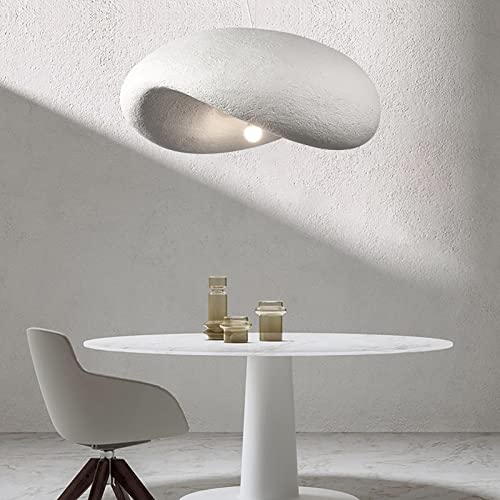 ［NEW］ハンドメイド 羊毛Tapestry Light gray×White Japanese Wabi-Says Pendant Lights,Restaurant Hanging Lamp Simple